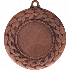 Medal brązowy z miejscem na emblemat 25 mm - medal stalowy