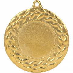 Medal złoty z miejscem na emblemat 25 mm - medal stalowy