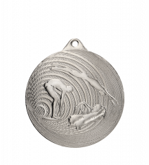 Medal srebrny- PŁYWANIE - medal stalowy