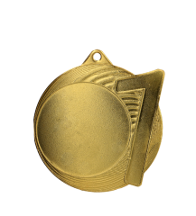 Medal złoty 1 miejsce z miejscem na emblemat 50 mm - medal stalowy