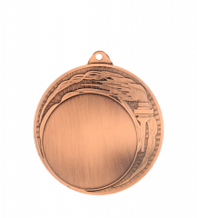 Medal 70mm brązowy ogólny z miejscem na emblemat 50 mm - medal stalowy