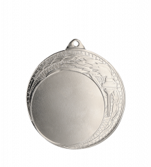 Medal 70mm srebrny ogólny z miejscem na emblemat 50 mm - medal stalowy