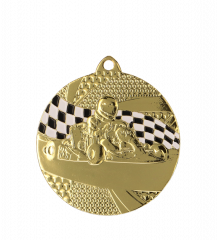 Medal złoty gokart- medal stalowy