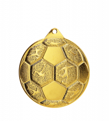Medal złoty- piłka nożna - medal stalowy