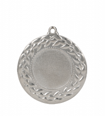 Medal srebrny z miejscem na emblemat 25 mm - medal stalowy