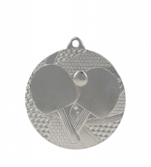 Medal srebrny- tenis stołowy - medal stalowy