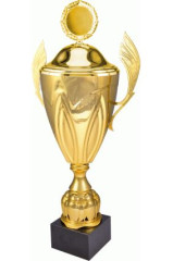 Puchar metalowy złoty z przykrywką EDO