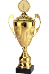 Puchar metalowy złoty z przykrywką  MIDA