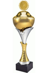 Puchar metalowy złoty z przykrywką NILA