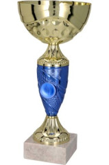 Puchar metalowy złoto-niebieski SANTICA BL