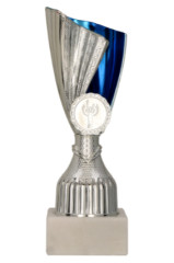 Puchar  plastikowy srebrno-niebieski ZORAS BL
