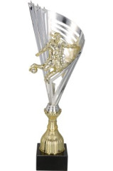 Puchar plastikowy srebrno-złoty T-S MERI SOC